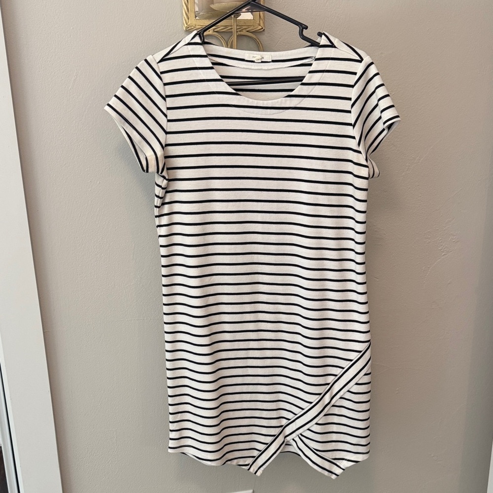 Maurices Black and White Striped Dress
